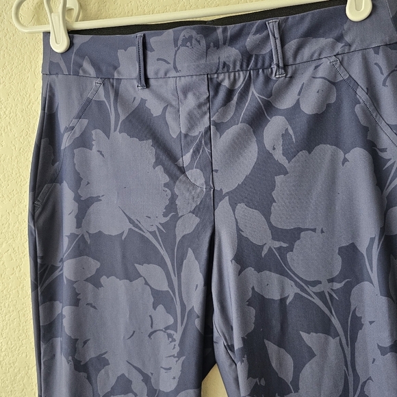 Spanx Sunshine Kick Flare Pant Floret Navy Size Small - Picture 4 of 13